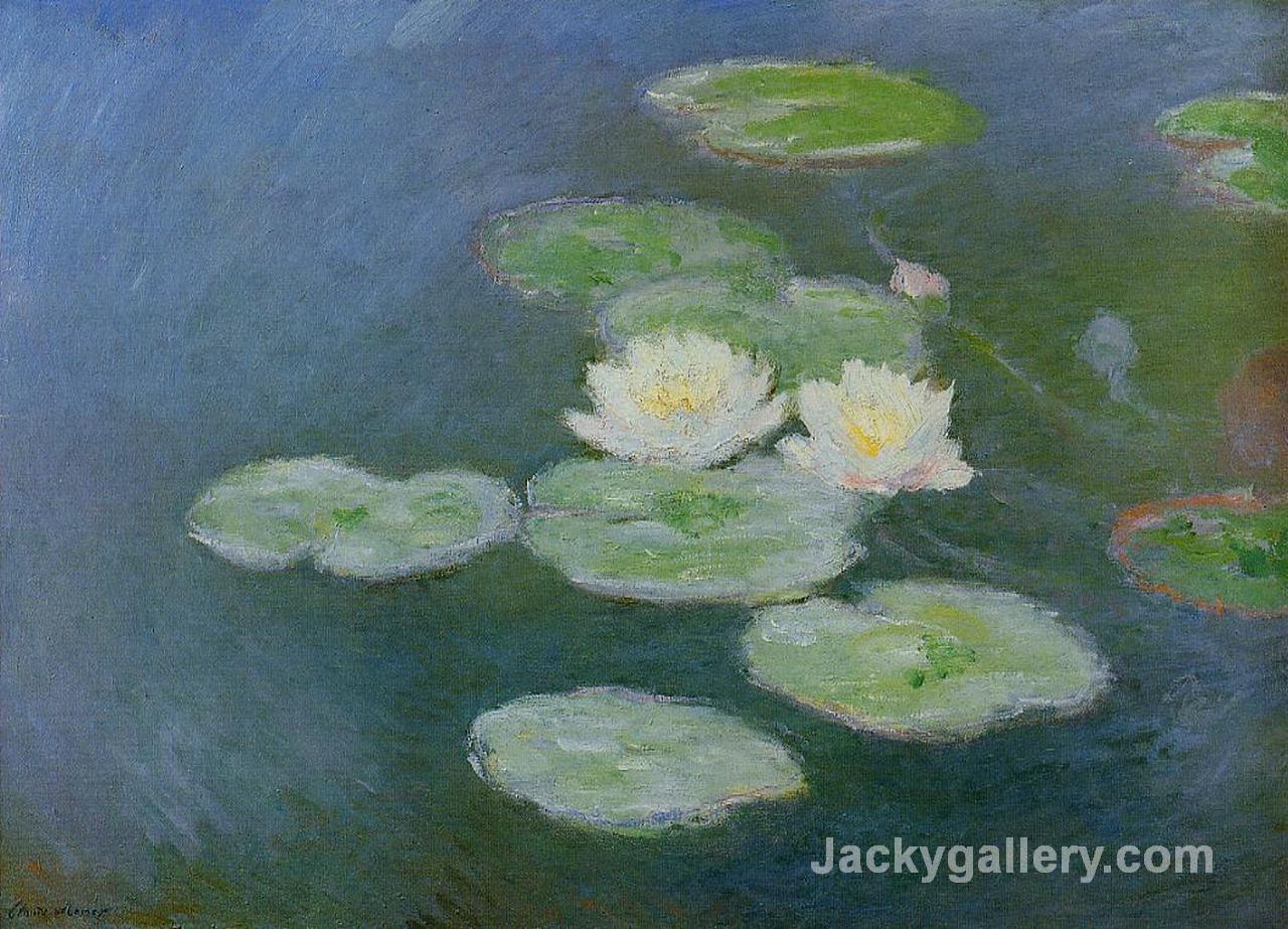 Water Lilies, Evening Effect by Claude Monet paintings reproduction
